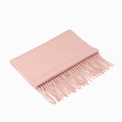 CASHMERE AND WOOL SCARF - DUSTY PINK