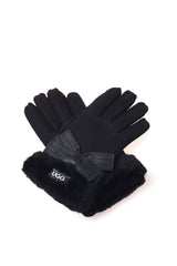 UGG LADIES SHEEPSKIN RIBBON GLOVES