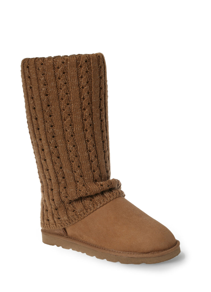 Brown cardy ugg boots top