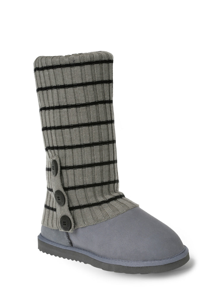 UGG CARDY SOCKS GREY/BLACK(THIN STRIPE) – OZuggwear