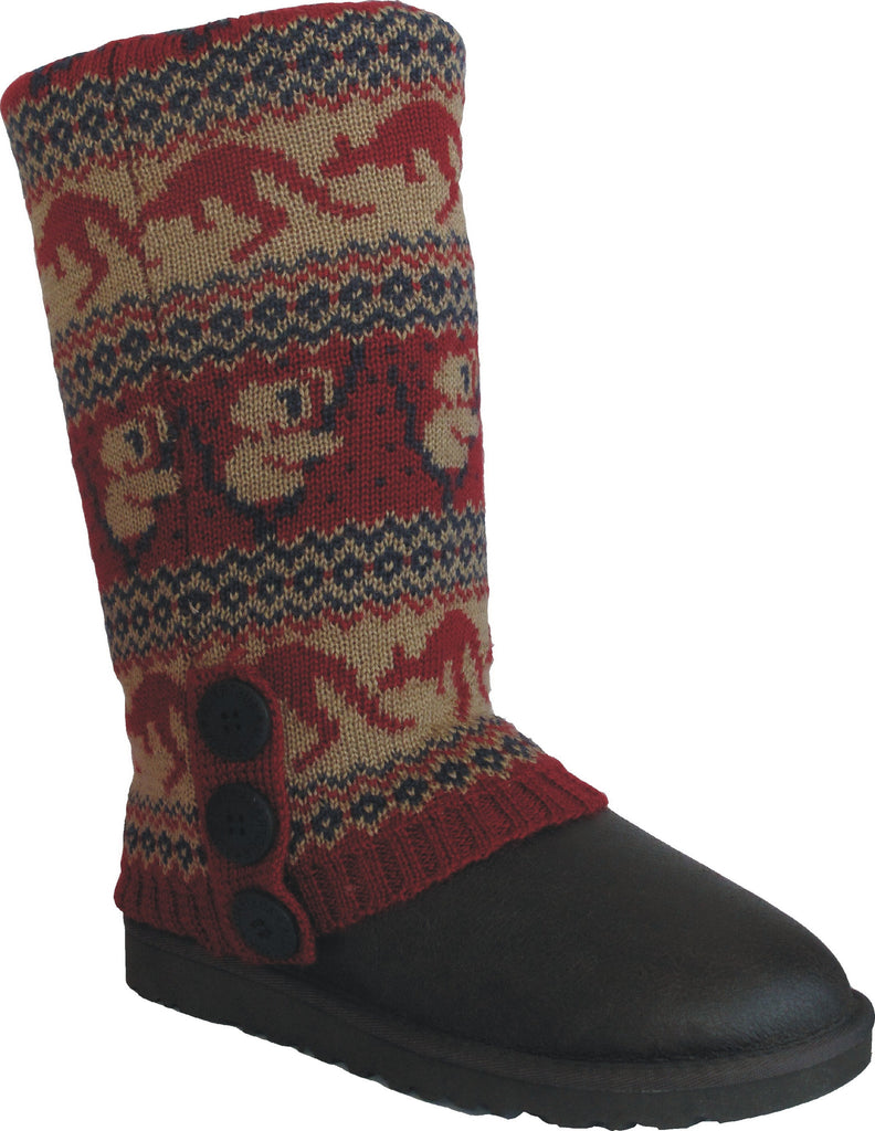 UGG CARDY SOCKS - RED/NAVY