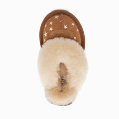 UGG KIDS COQUETTE SLIPPERS WITH STAR PRINT