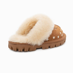 UGG KIDS COQUETTE SLIPPERS WITH STAR PRINT