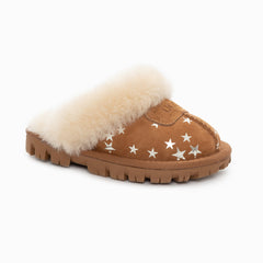 UGG KIDS COQUETTE SLIPPERS WITH STAR PRINT