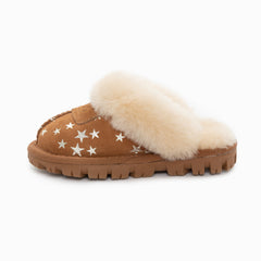 UGG KIDS COQUETTE SLIPPERS WITH STAR PRINT