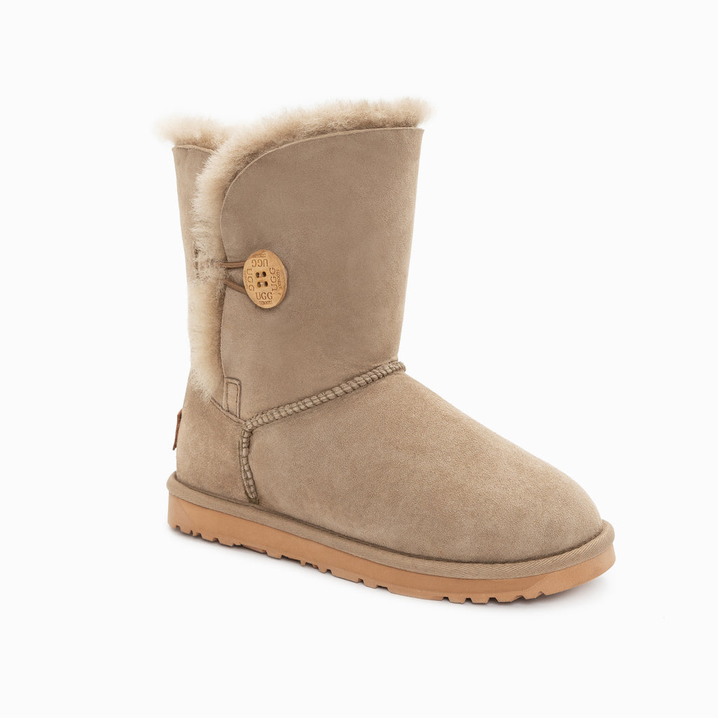'NEW GENERATION' UGG LADIES CLASSIC III 3/4 SHORT BUTTON BOOT