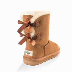 'NEW GENERATION' UGG LADIES CLASSIC BAILEY BOW BOOTS 2 RIBBON BOOT