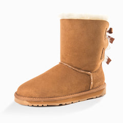 'NEW GENERATION' UGG LADIES CLASSIC BAILEY BOW BOOTS 2 RIBBON BOOT