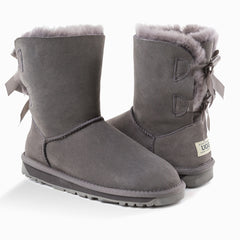 'NEW GENERATION' UGG LADIES CLASSIC BAILEY BOW BOOTS 2 RIBBON BOOT
