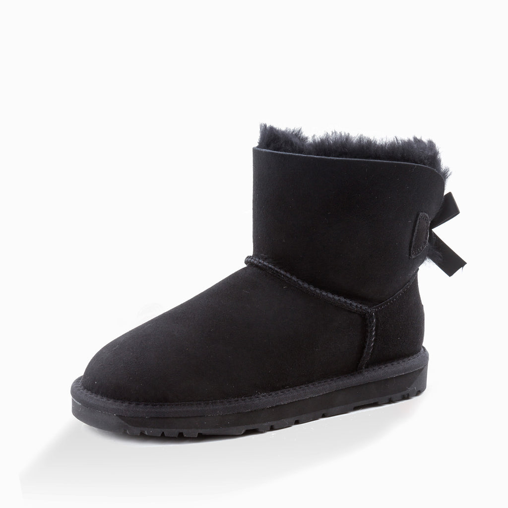 Grey bailey bow uggs clearance on sale