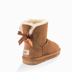 'NEW GENERATION' UGG LADIES CLASSIC MINI BAILEY BOW BOOTS 1 RIBBON BOOT