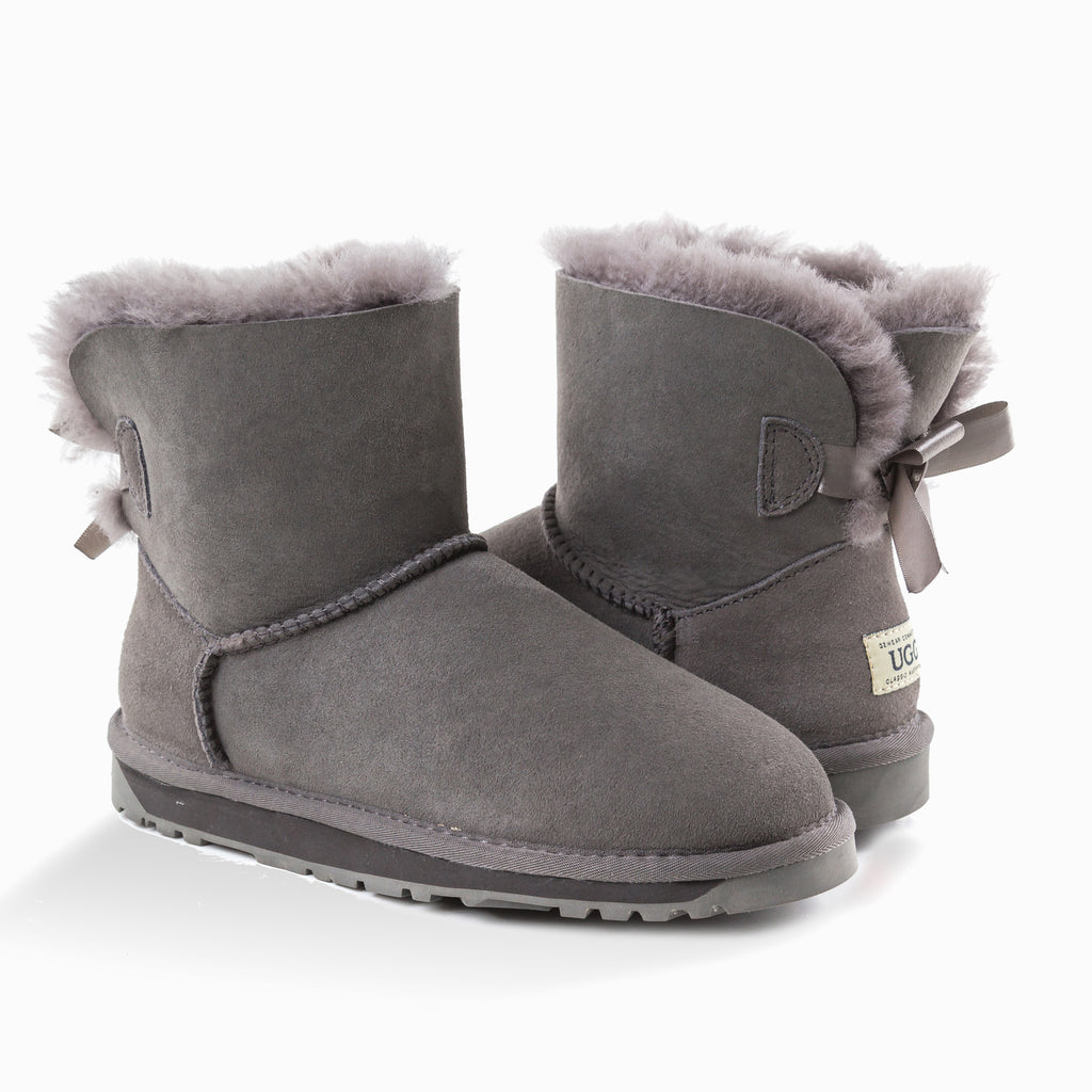 NEW GENERATION UGG LADIES CLASSIC MINI BAILEY BOW BOOTS 1 RIBBON BOO OZuggwear