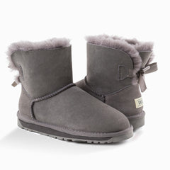 'NEW GENERATION' UGG LADIES CLASSIC MINI BAILEY BOW BOOTS 1 RIBBON BOOT