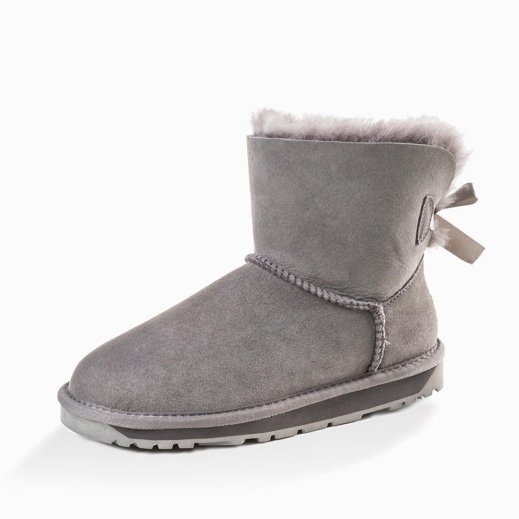 Gray uggs new arrivals with bows