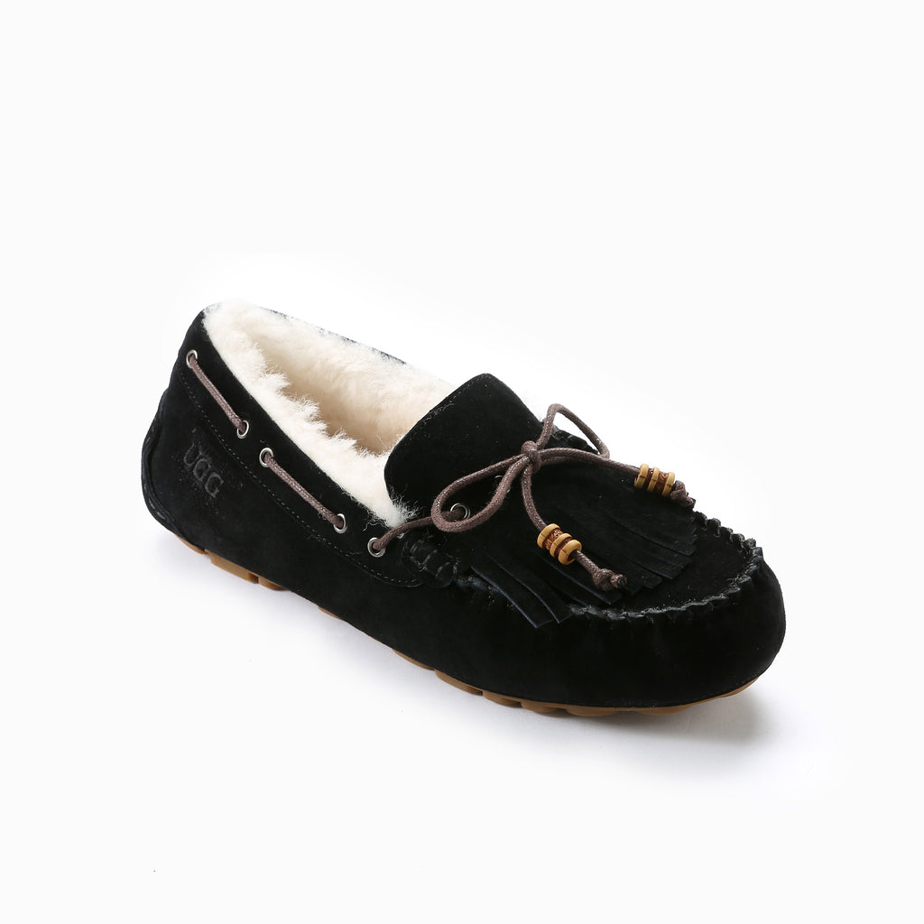 All black on sale ugg moccasins