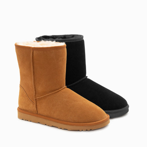 'SUEDE BLEND' UGG CLASSIC MENS SHORT(3/4) BOOTS - LARGER SIZES