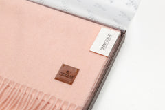 100% WOOL SCARF - BABY PINK