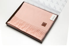 100% WOOL SCARF - BABY PINK