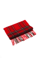 100% WOOL SCARF RED/NAVY