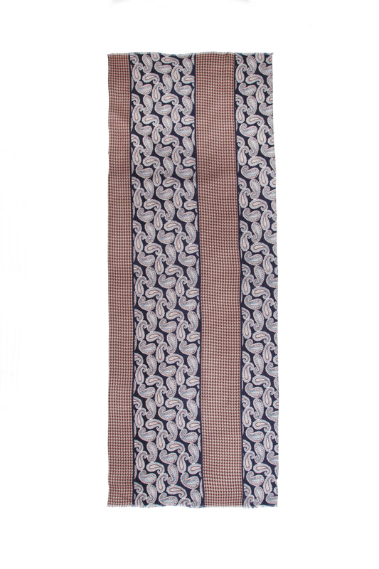 100% MERINO WOOL SCARF - MING BLUE
