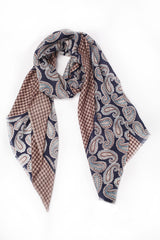 100% MERINO WOOL SCARF - MING BLUE